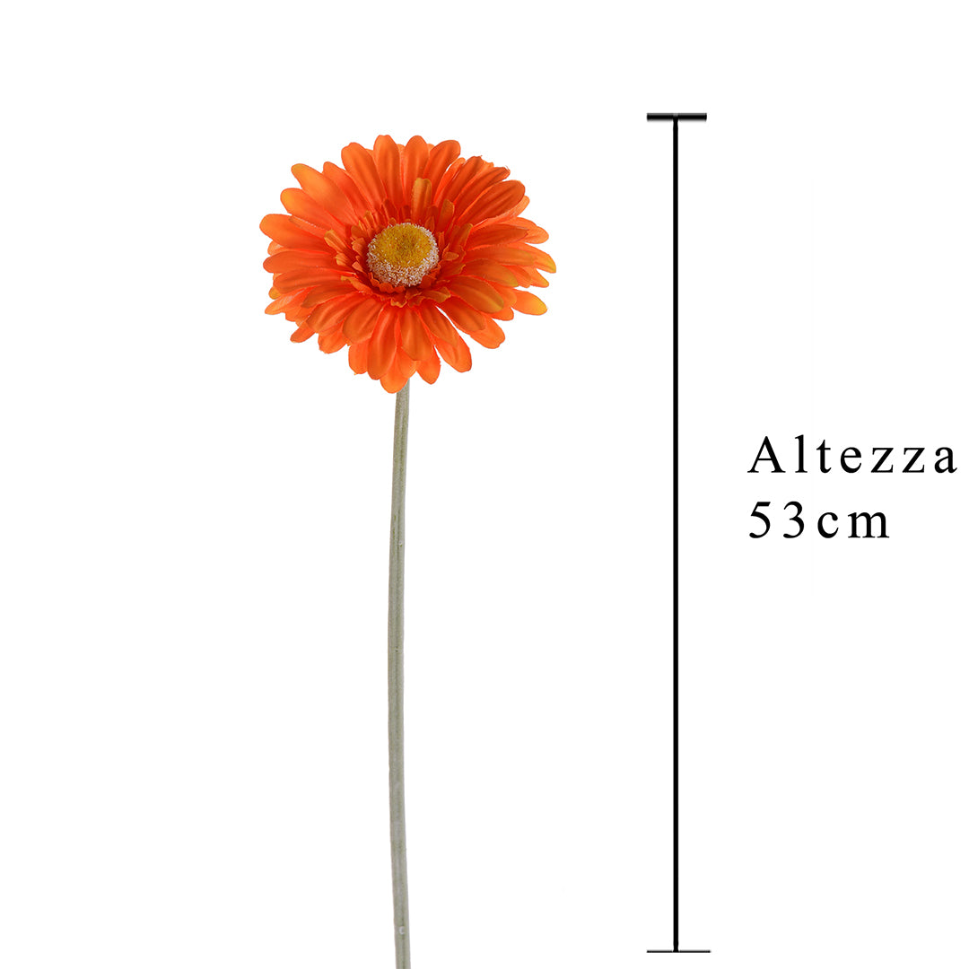 8 Pezzi • Fiore di gerbera artificiale • 53 cm