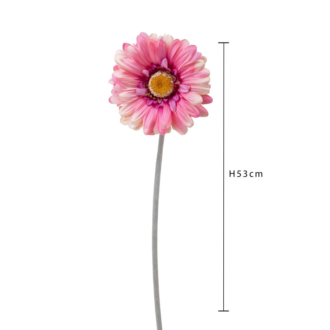 4 Pezzi • Fiore di gerbera artificiale • 43 cm