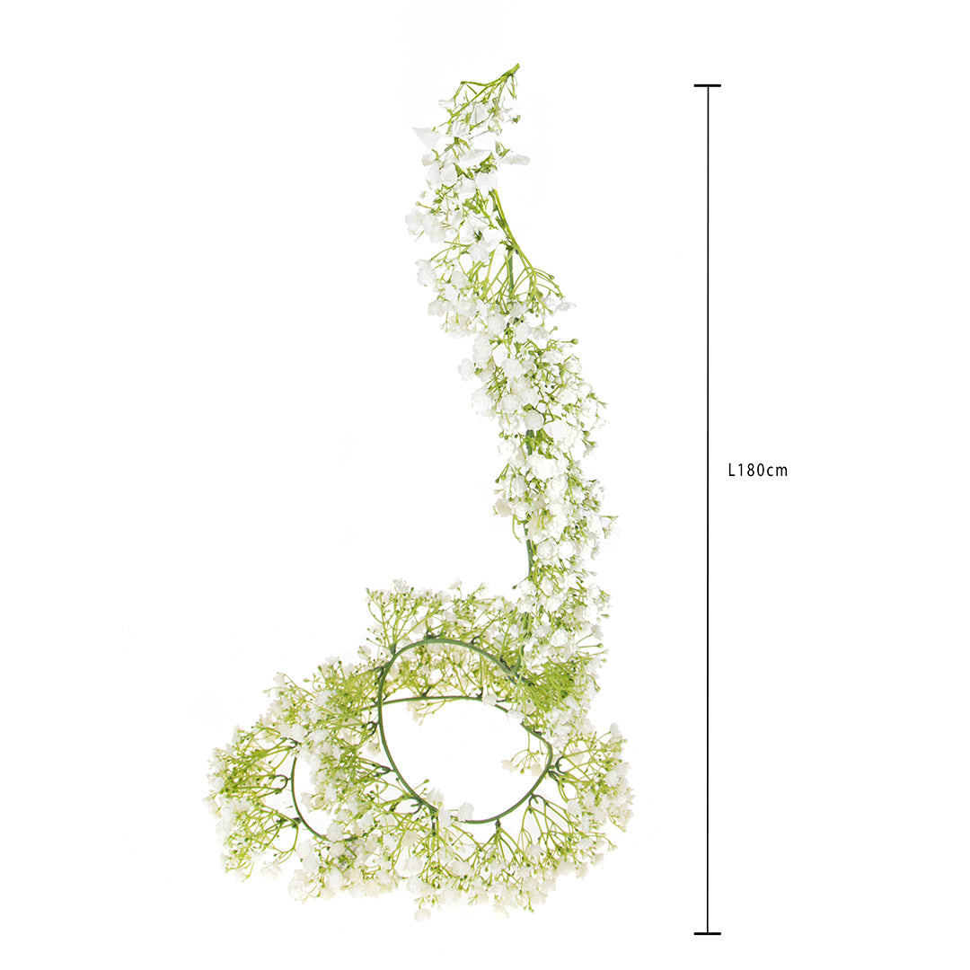 Ghirlanda di gypsophila artificiale • 9 cm