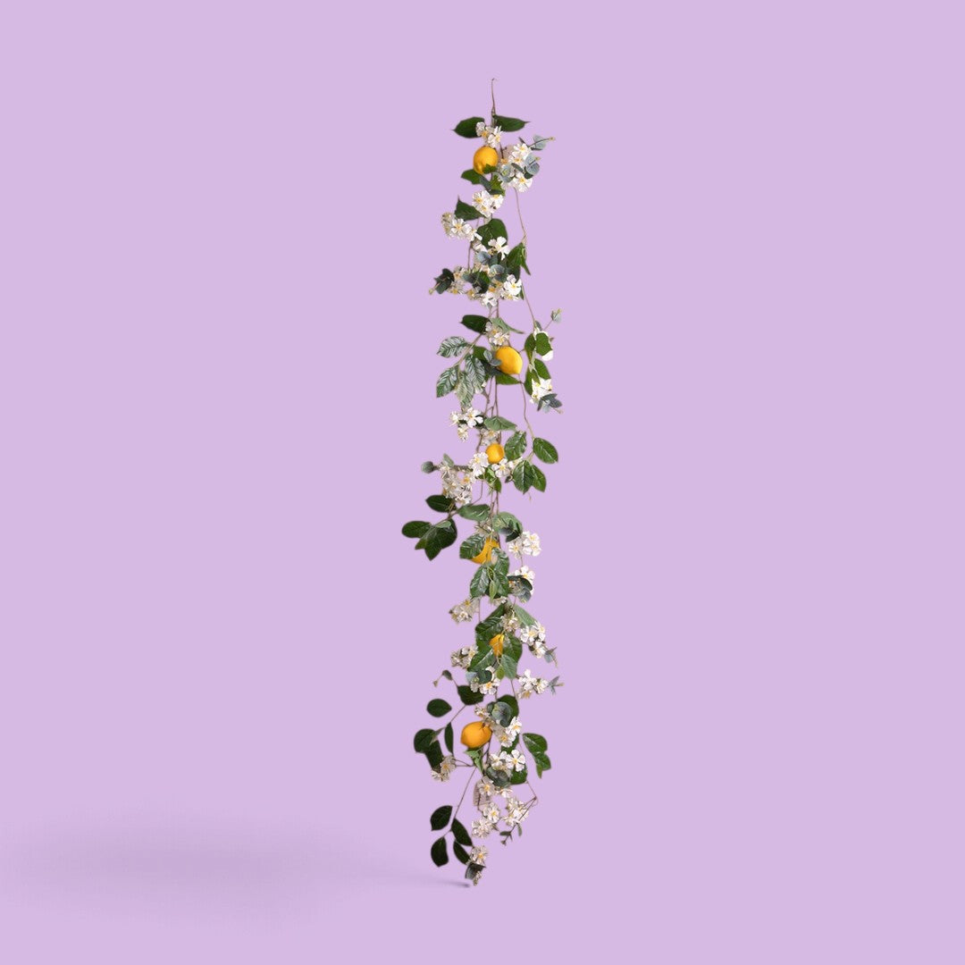 3 Pezzi • Ghirlanda con Limoni • 180 cm