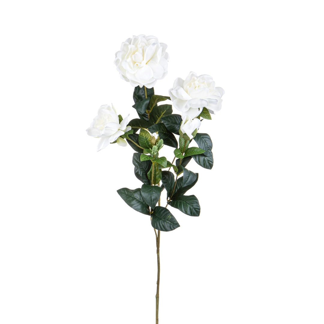 3 Pezzi • Ramo di gardenia artificiale • 70 cm