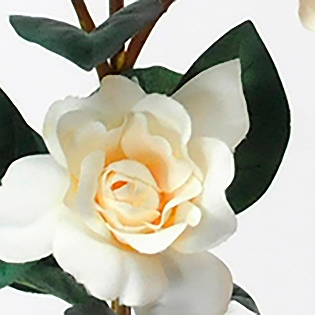 2 Pezzi • Ramo di gardenia artificiale • 81 cm