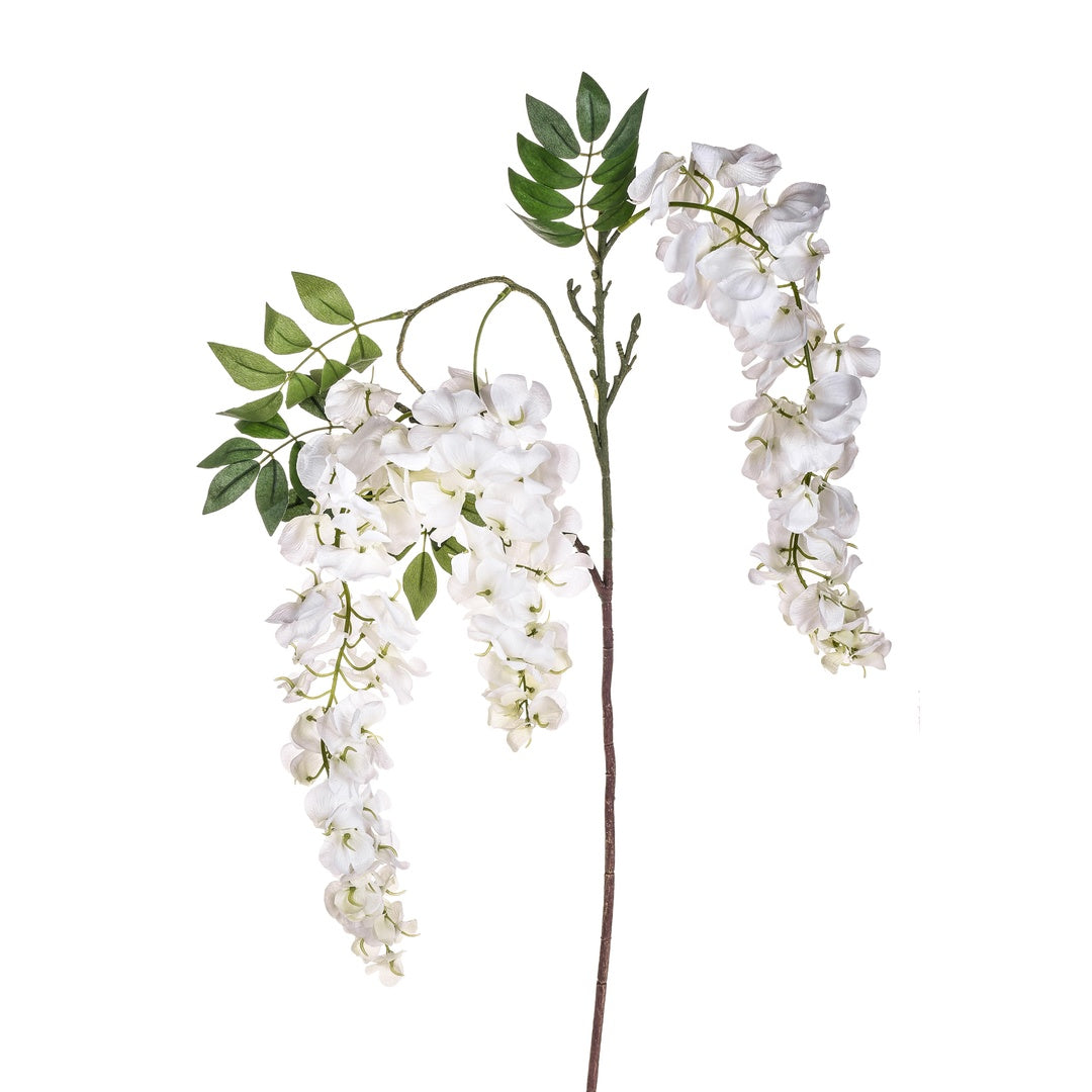 2 Pezzi • Glicine artificiale 3 fiori • 103 cm
