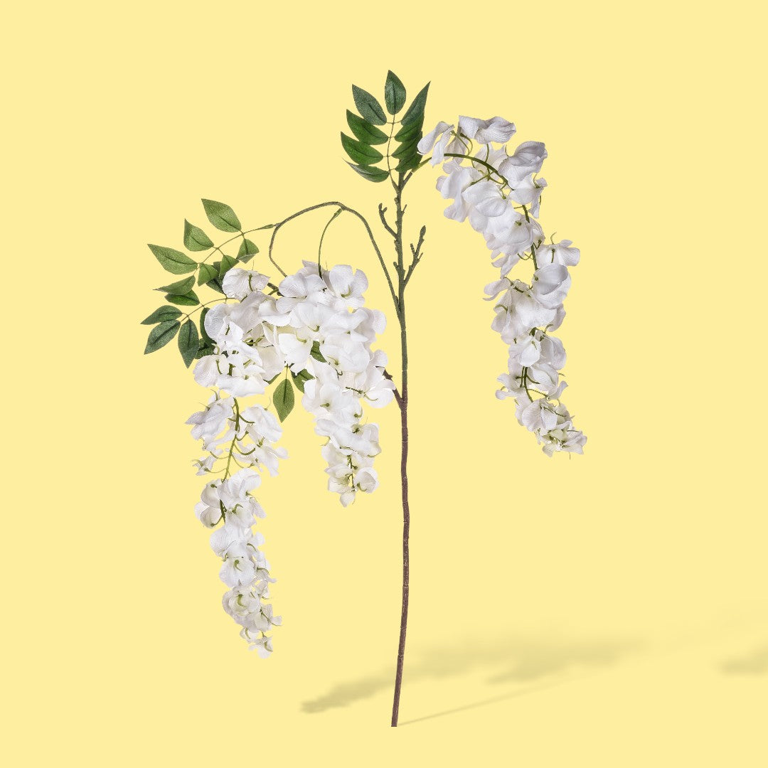 2 Pezzi • Glicine artificiale 3 fiori • 103 cm