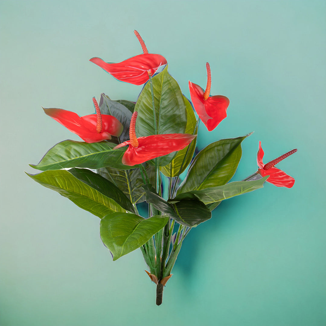 Fiore artificiale di Anthurium pianta • 56 cm