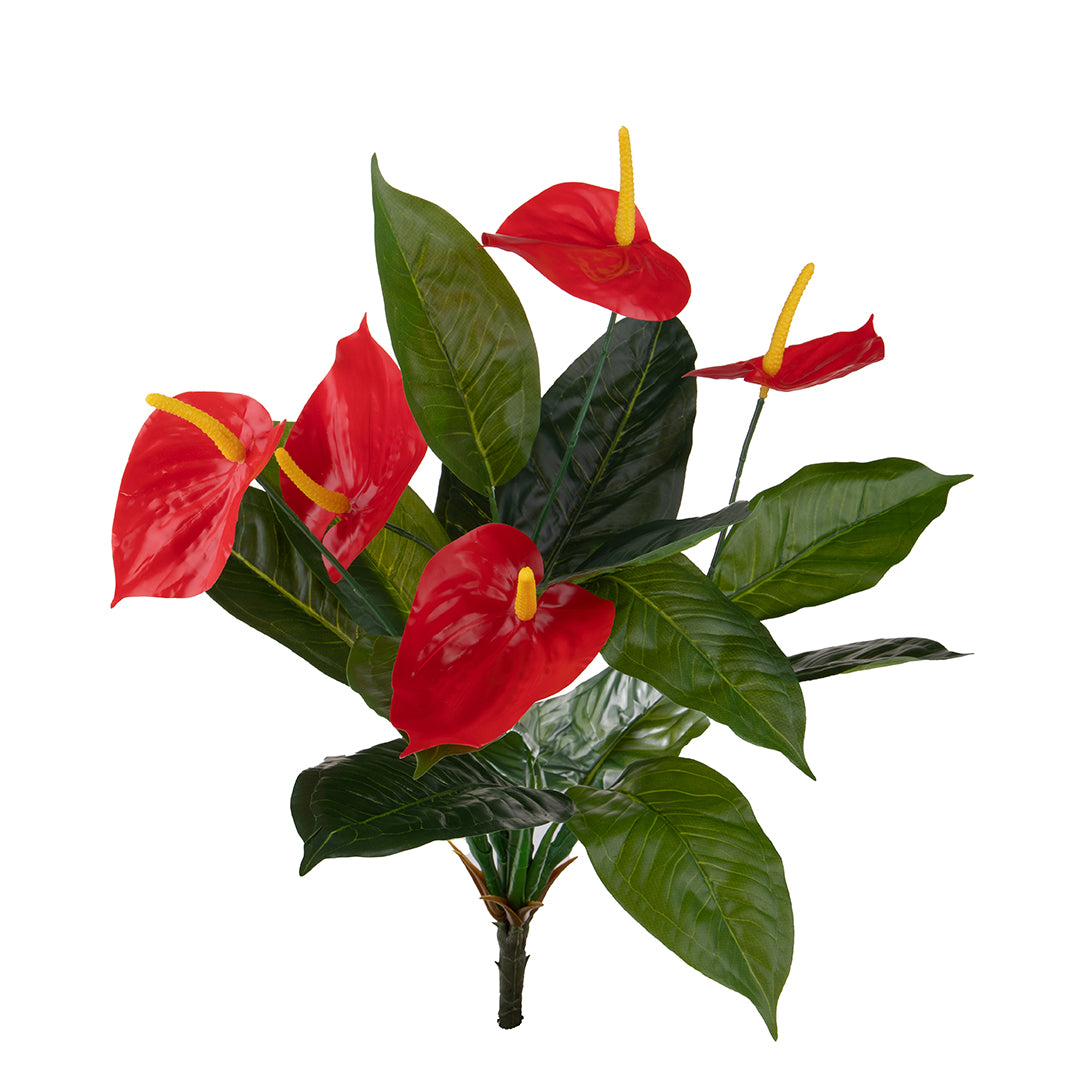 Fiore artificiale di Anthurium pianta • 56 cm