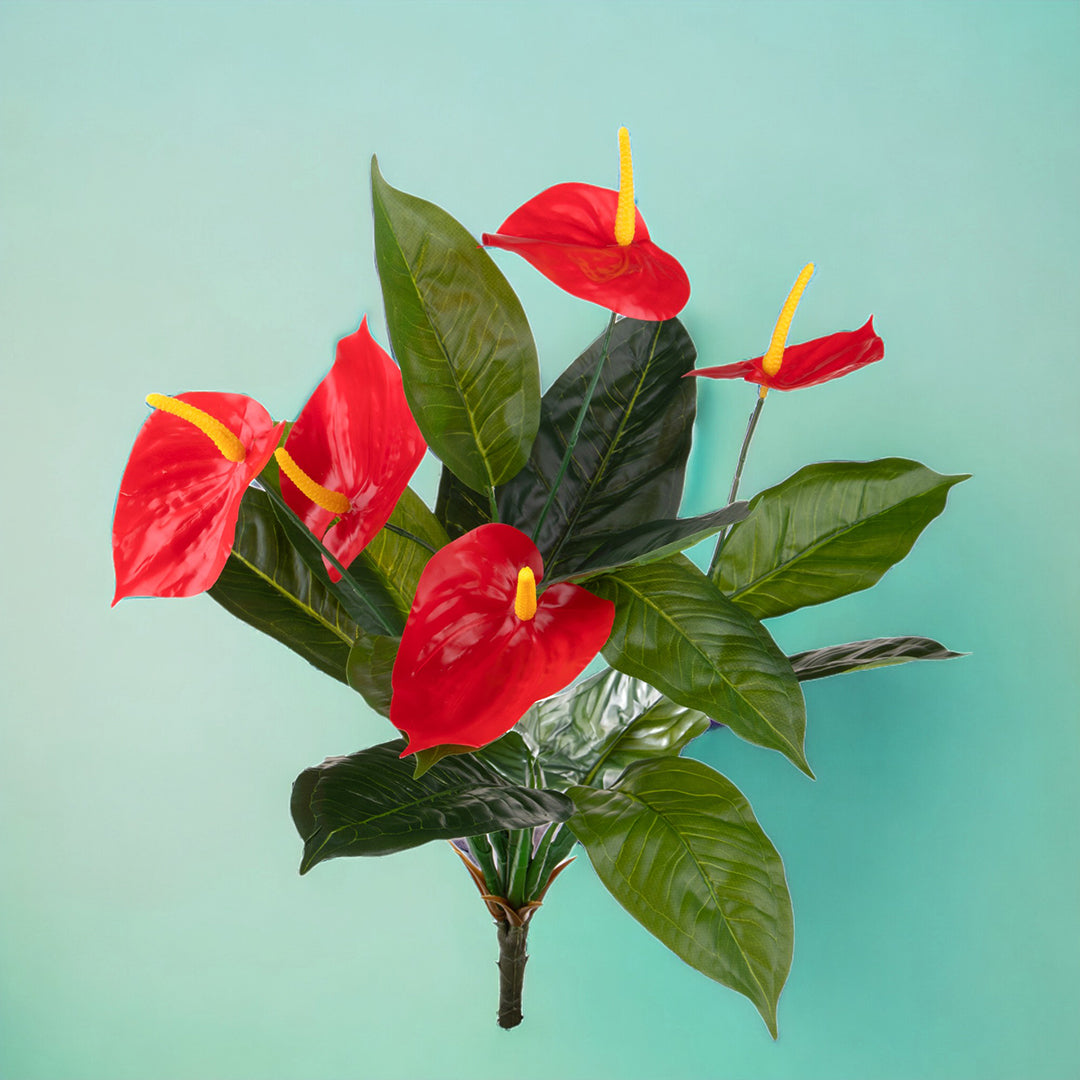 Fiore artificiale di Anthurium pianta • 56 cm