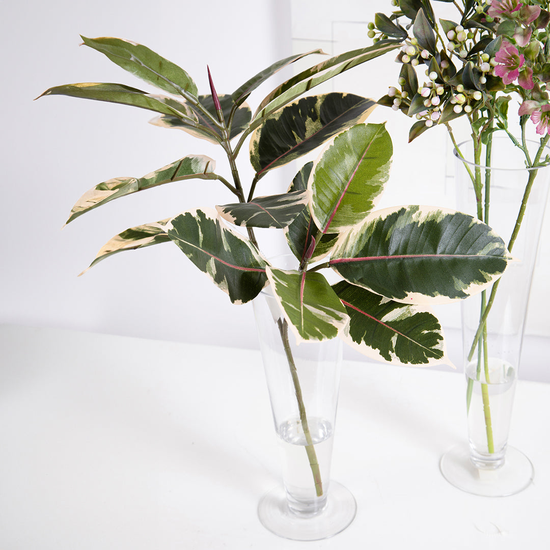 2 Pezzi • Pianta Rubber artificiale • 58 cm