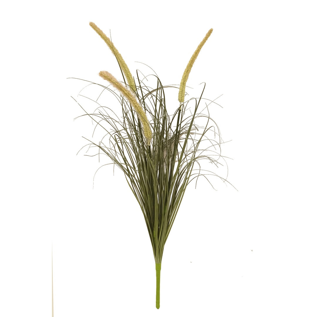 Pennisetum con fiori artificiale • 70 cm