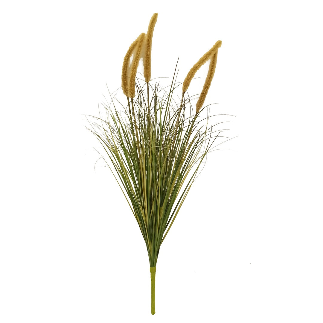 Pennisetum con fiori artificiale • 79 cm