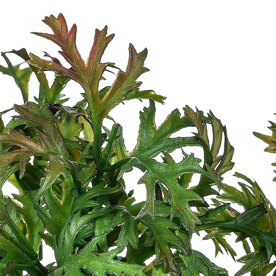 Cespuglio verde plastificato artificiale • 35 cm