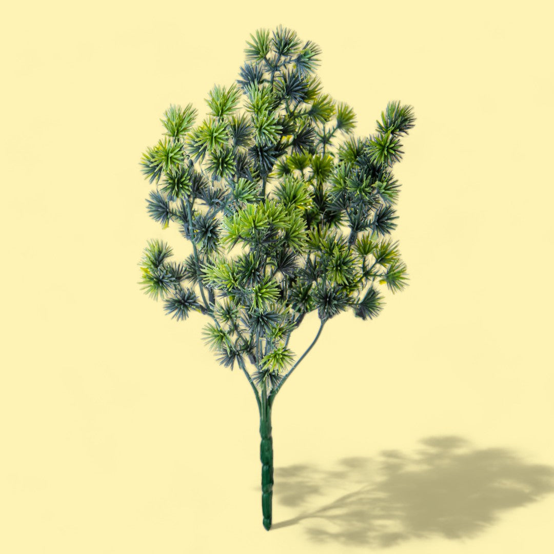 3 Pezzi • Microcladium bush artificiale • 33 cm