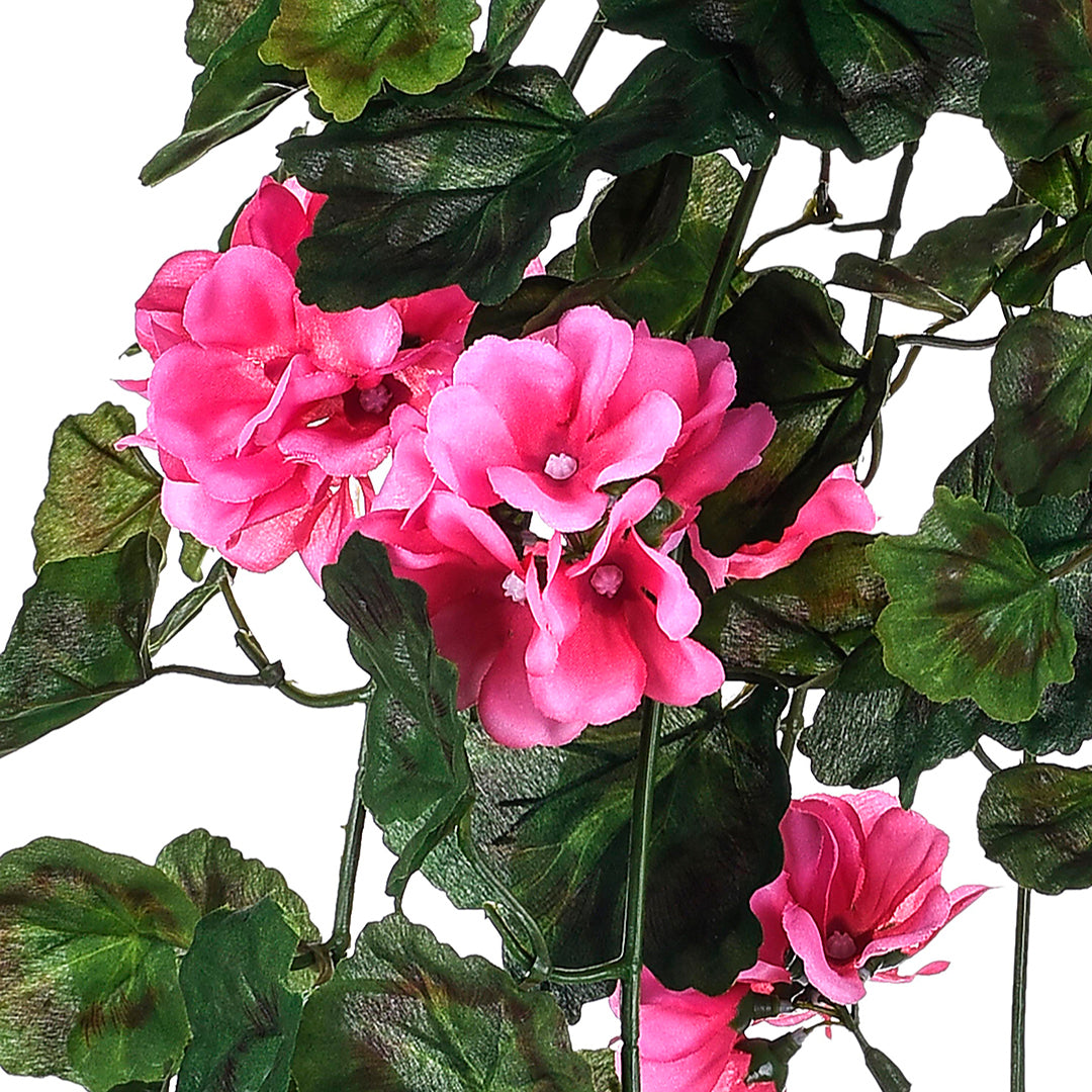 Cespuglio di fiori artificili di geranio pendente • 8,5 cm