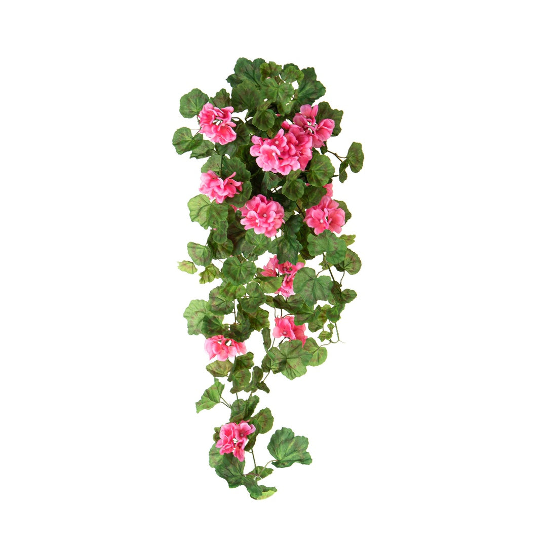 Cespuglio di fiori artificili di geranio pendente • 8,5 cm