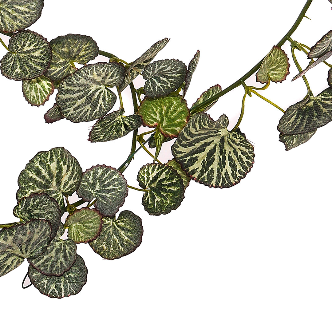 2 Pezzi • Ghirlanda saxifra 147 foglie artificiale • 180 cm