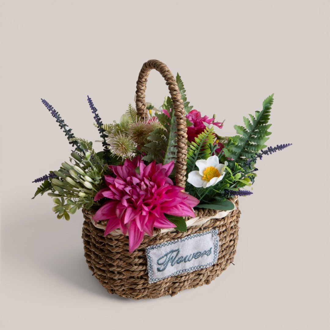 Dalie Composte In Cesto • 45 cm
