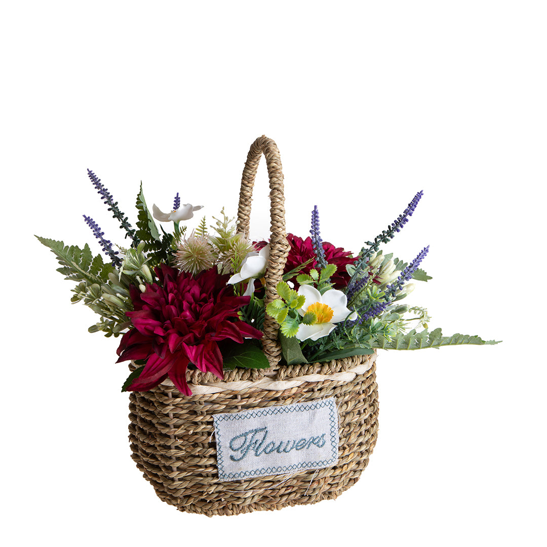 Dalie Composte In Cesto • 45 cm