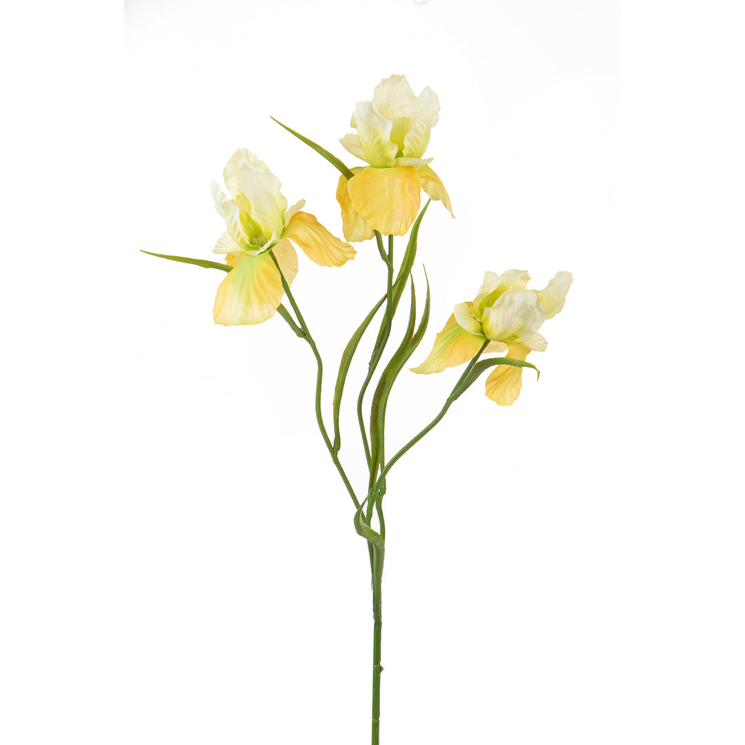 4 Pezzi • Iris con 3 fiori artificiale • 60 cm