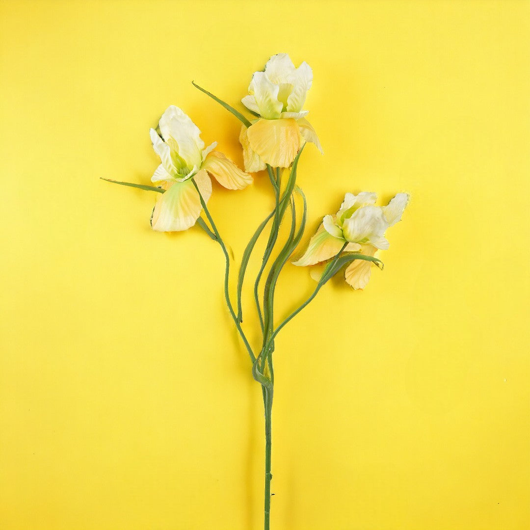 8 Pezzi • Iris con 3 fiori artificiale • 60 cm