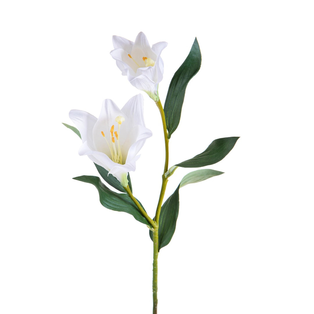 3 Pezzi • Fiore artificiale Longiflor con 2 fiori • 94 cm