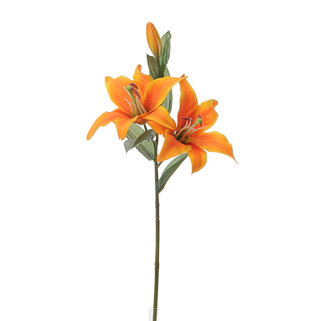 4 Pezzi • Lilium composto da 3 fiori artificiale • 65 cm