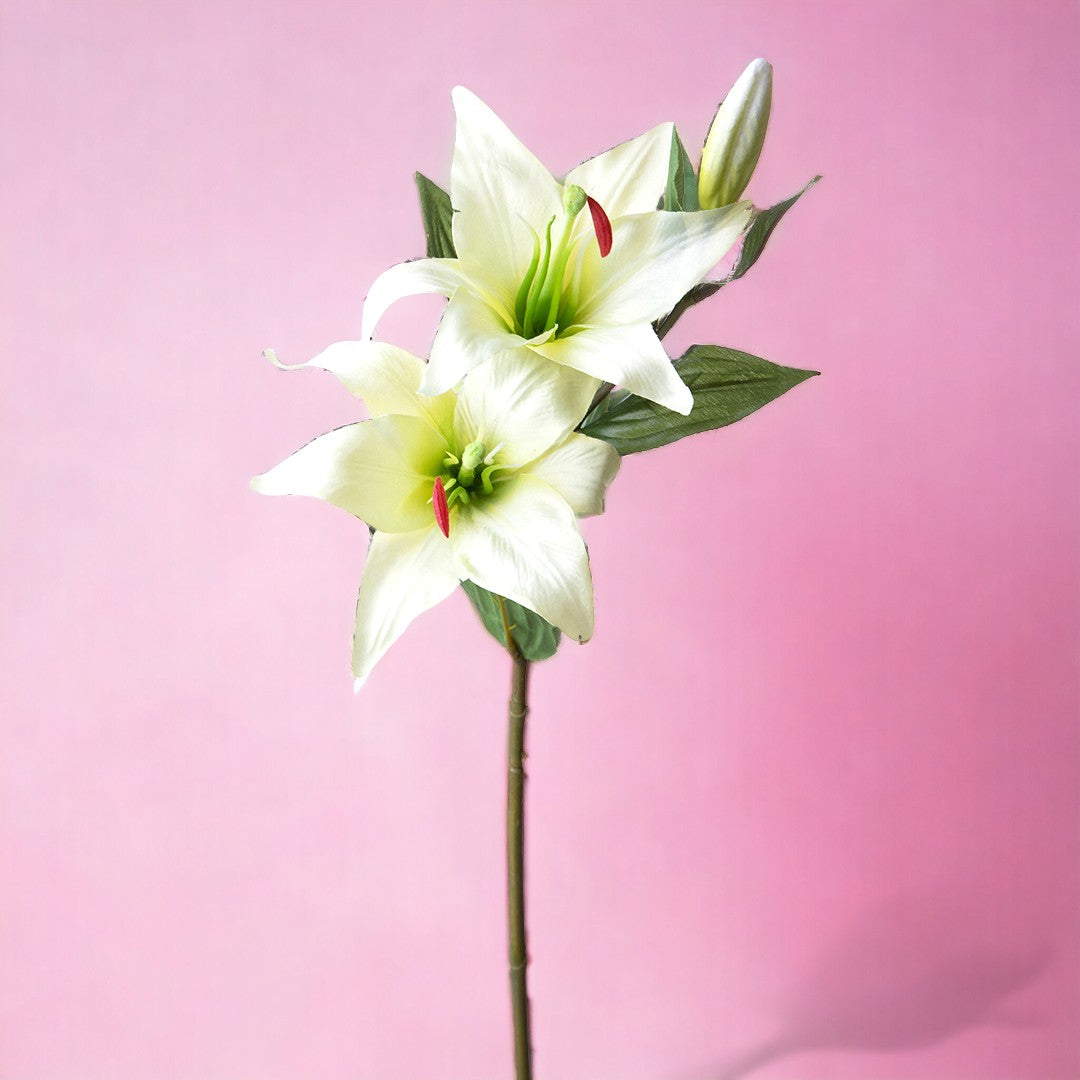 8 Pezzi • Lilium con 3 fiori artificiale • 65 cm