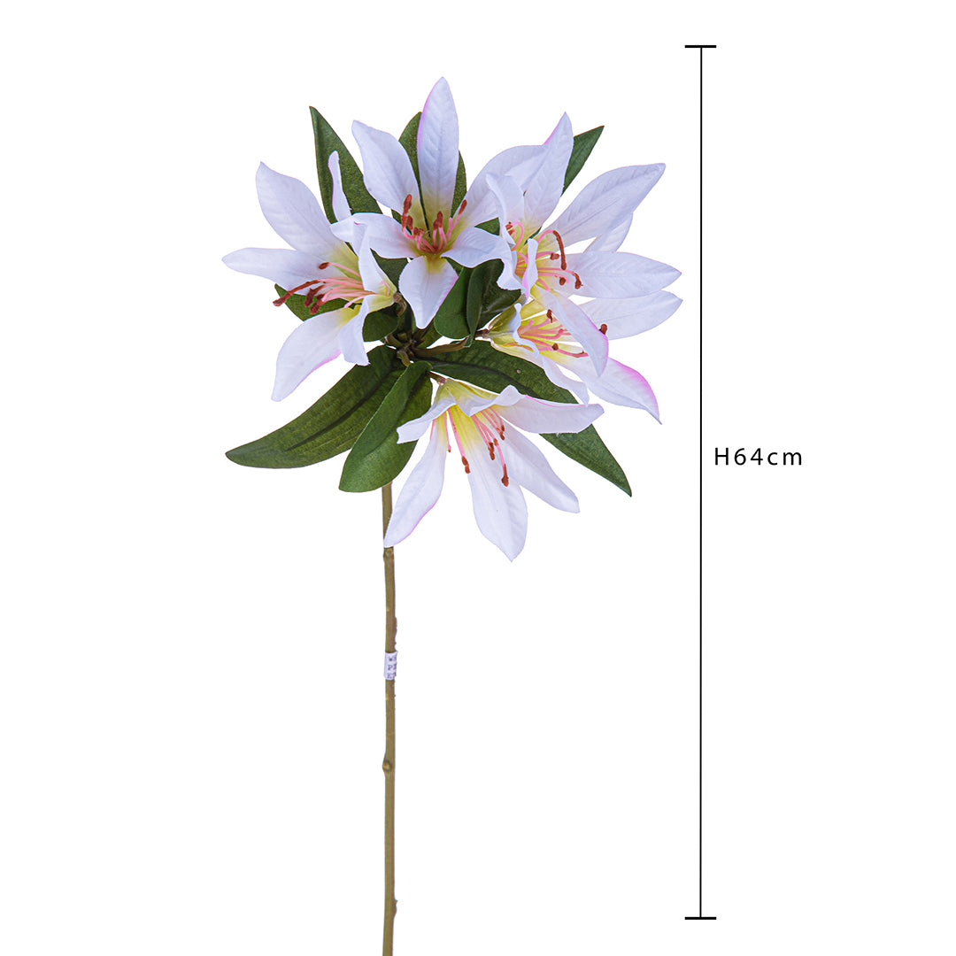 8 Pezzi • Lily peruviano artificiale • 64 cm