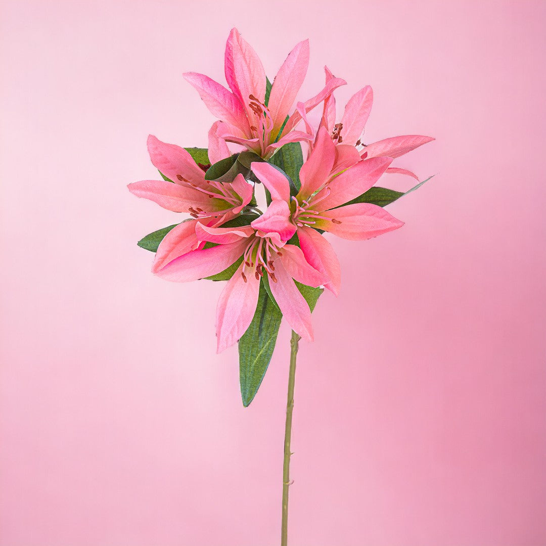 8 Pezzi • Lily peruviano artificiale • 64 cm