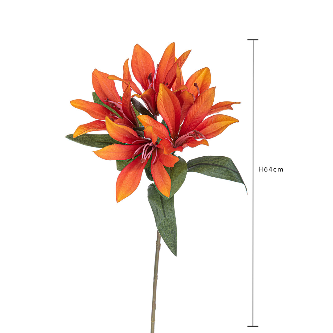 8 Pezzi • Lily peruviano artificiale • 64 cm