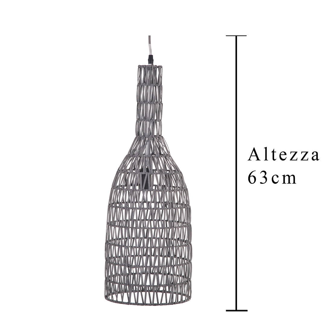 Lampadario in rattan • 63 cm