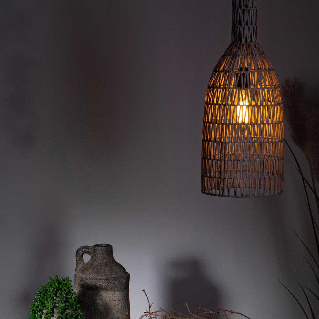 Lampadario in rattan • 63 cm