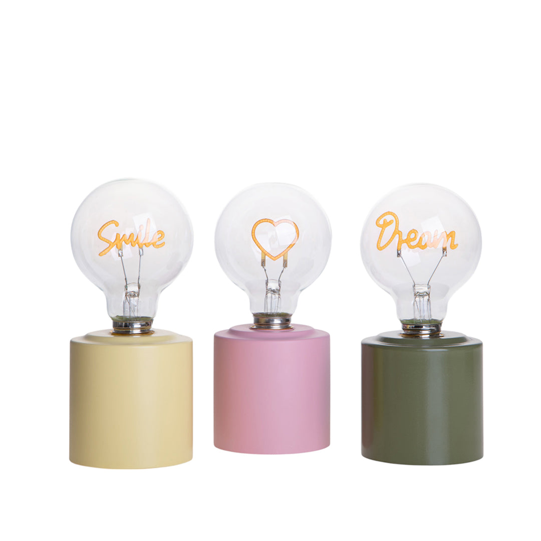 Lampada con scritta LED • 18 cm