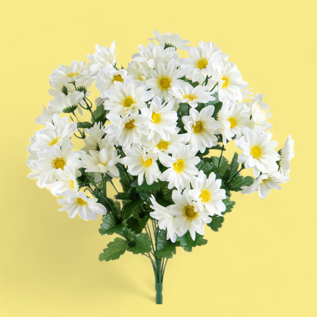 Mazzo di 18 margherite artificiale • 61 cm