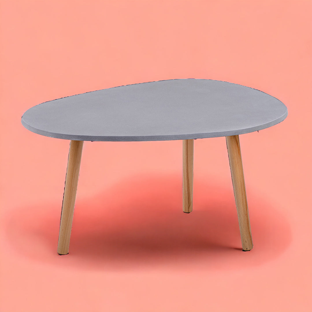 Tavolino con base cemento • 59 cm