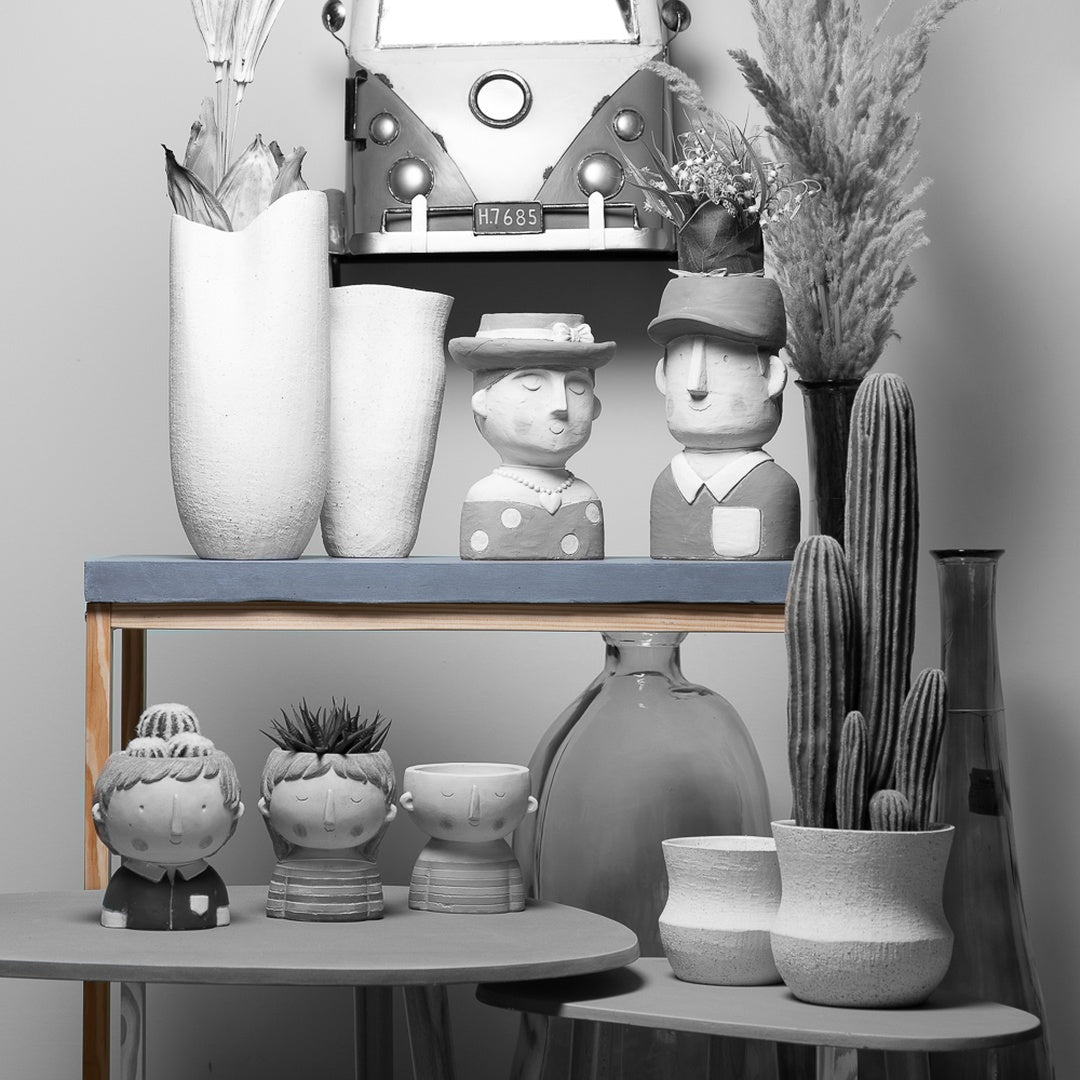 Supporto con base cemento rettangolare • 79 cm