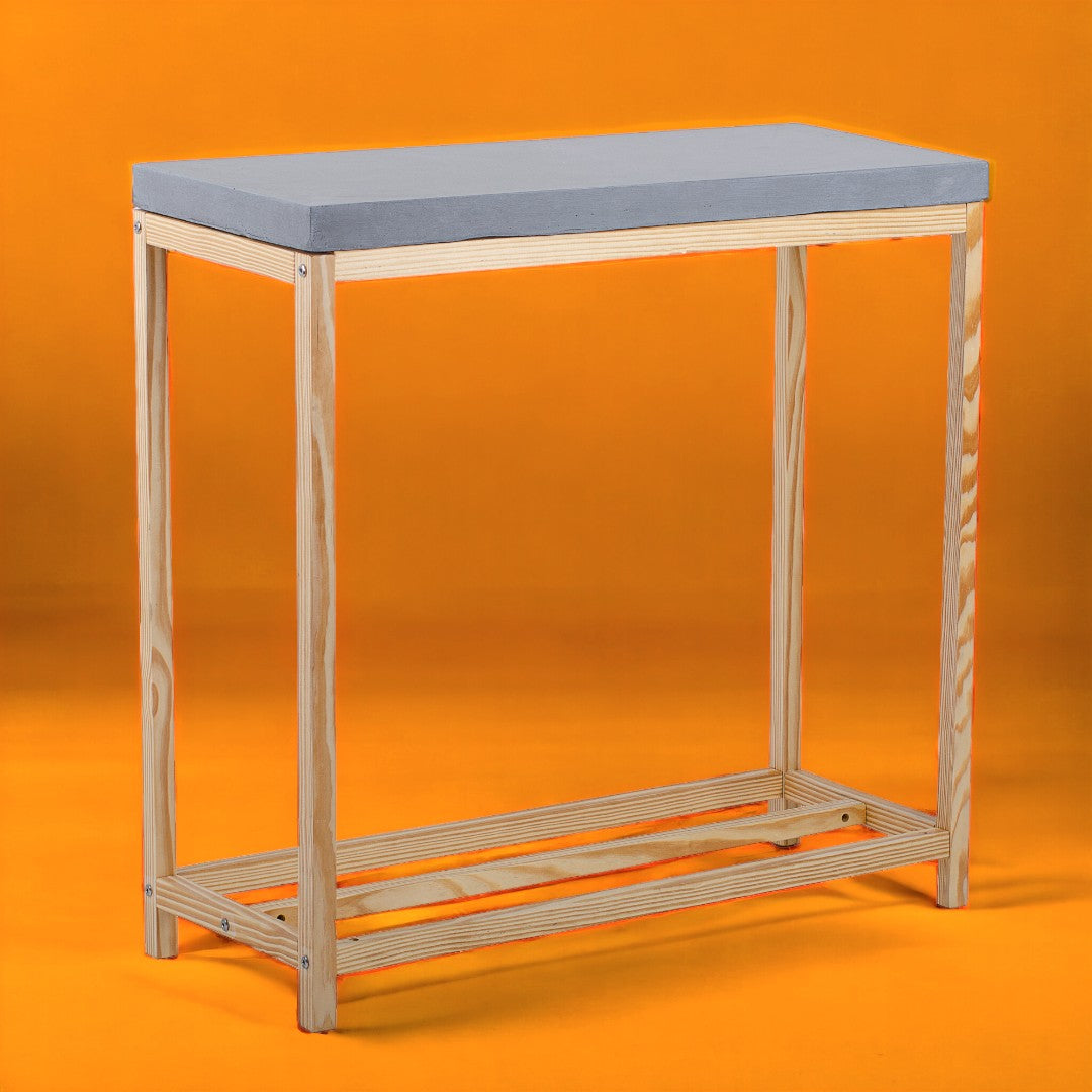 Supporto con base cemento rettangolare • 79 cm