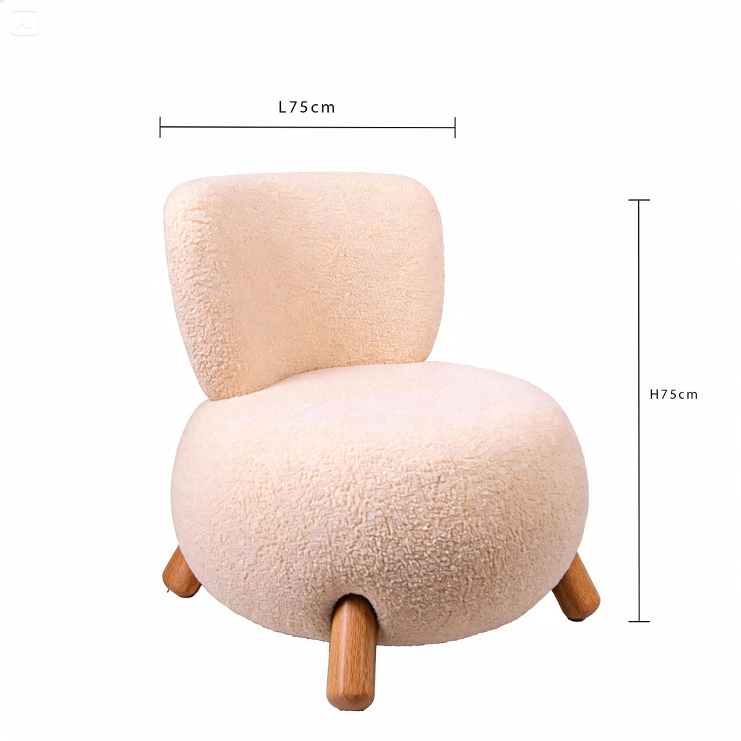 Poltrona Teddy Wood • 75 cm
