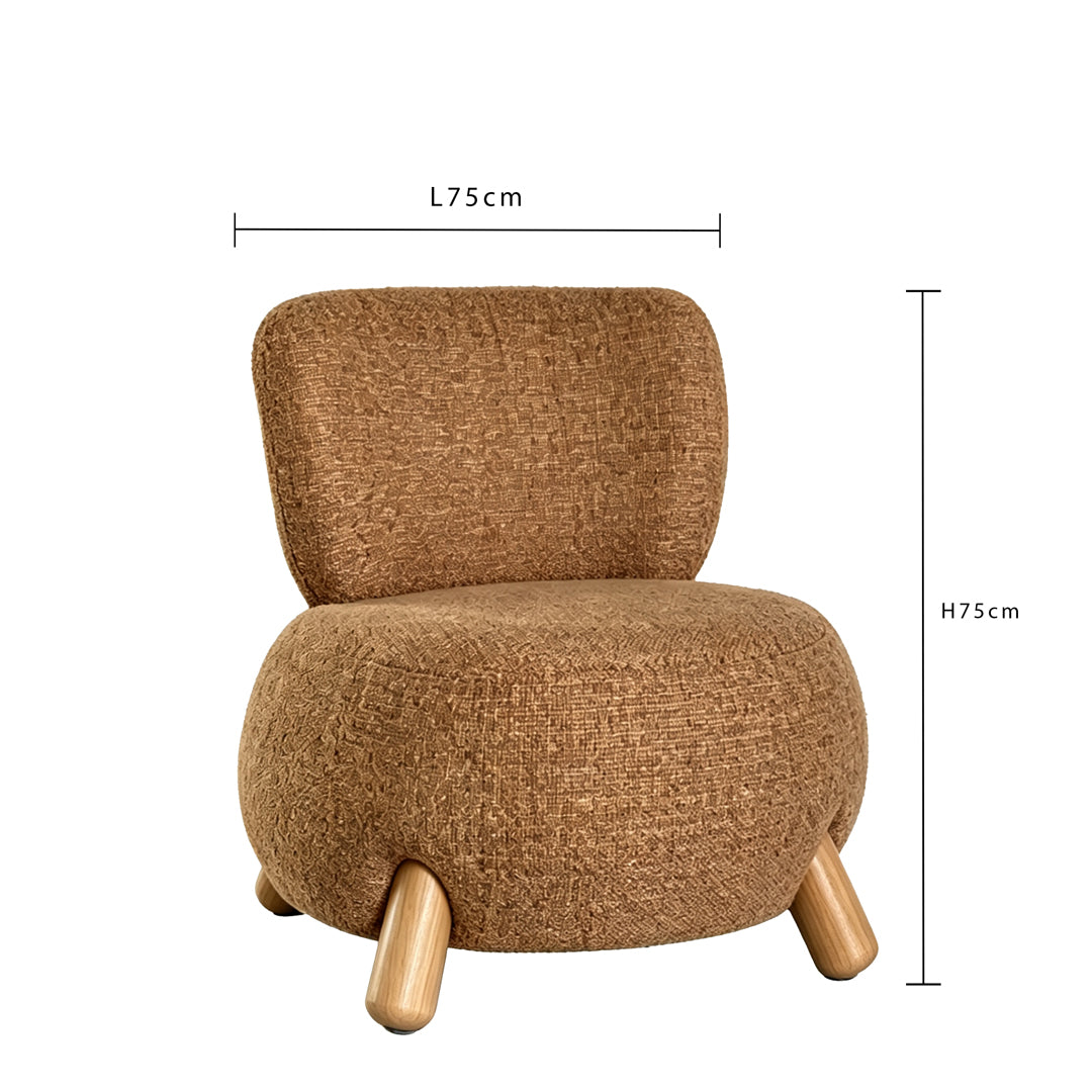 Poltrona Teddy Wood • 75 cm