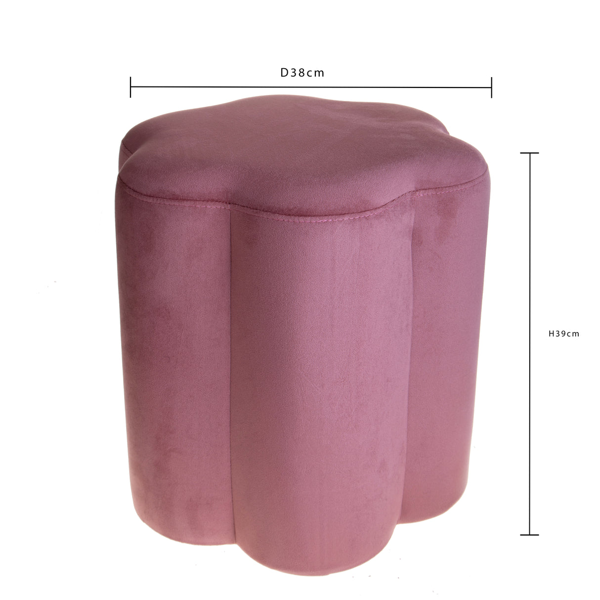 Pouf velvet • 39 cm