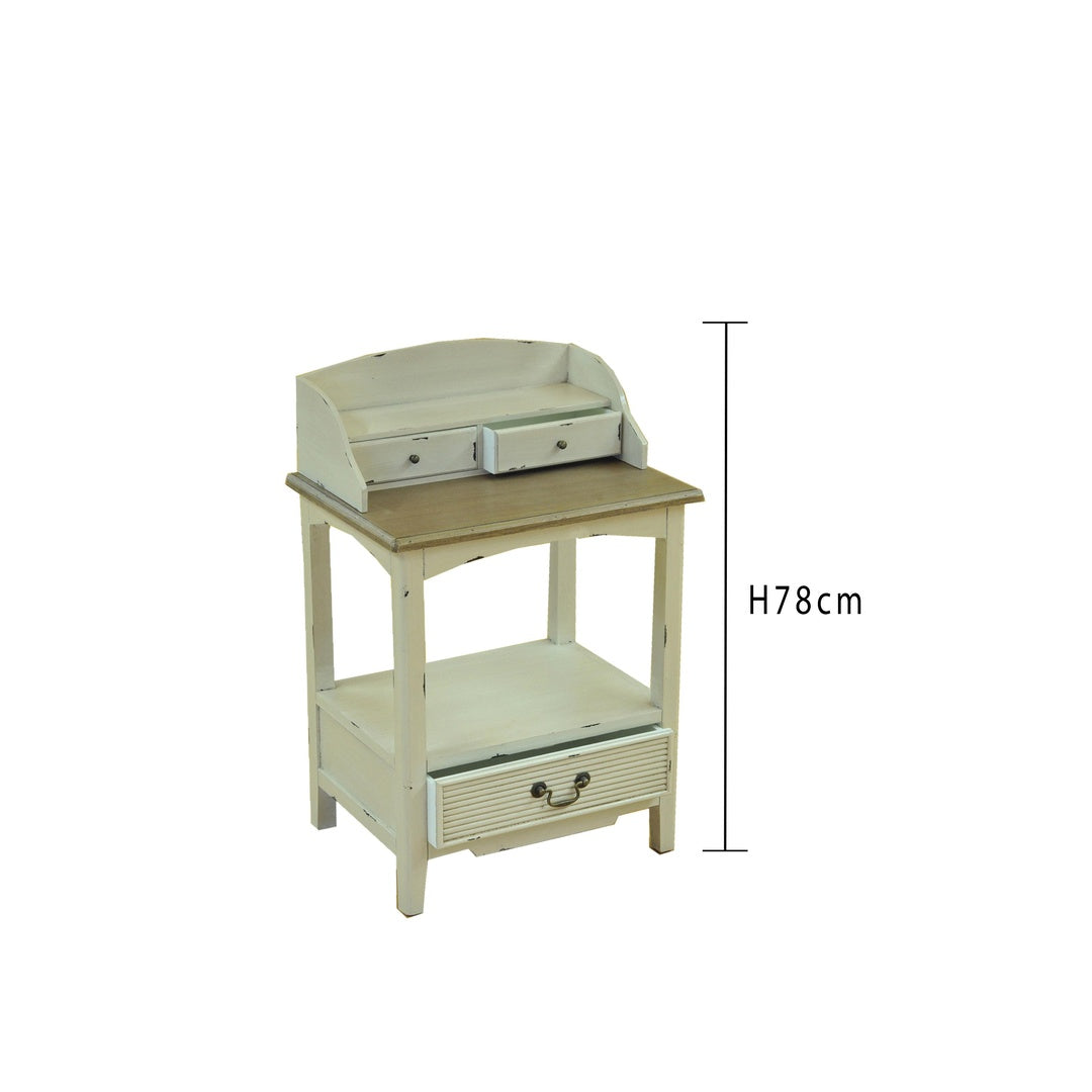 Comodino con cassetti • 78 cm