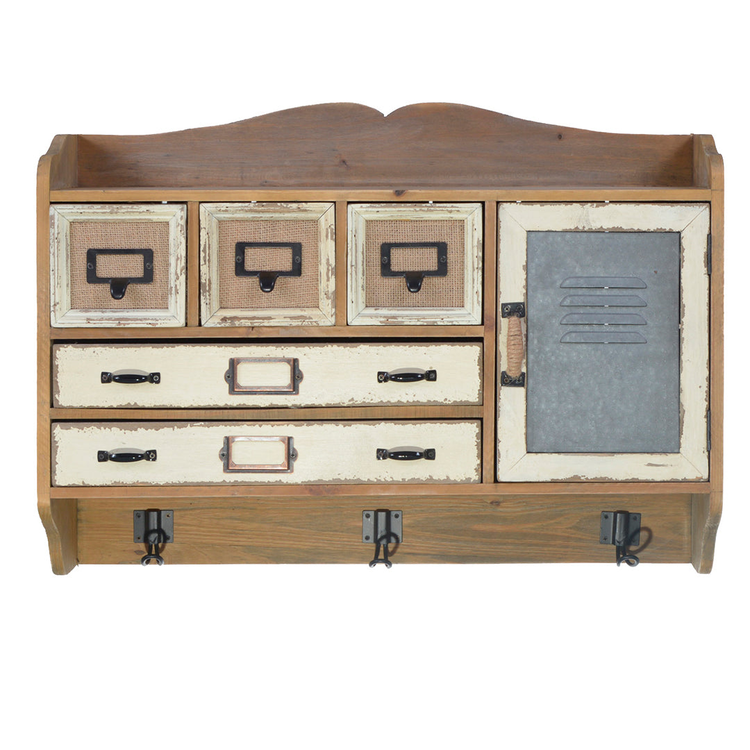 Mensola pensile con ganci • 60 cm