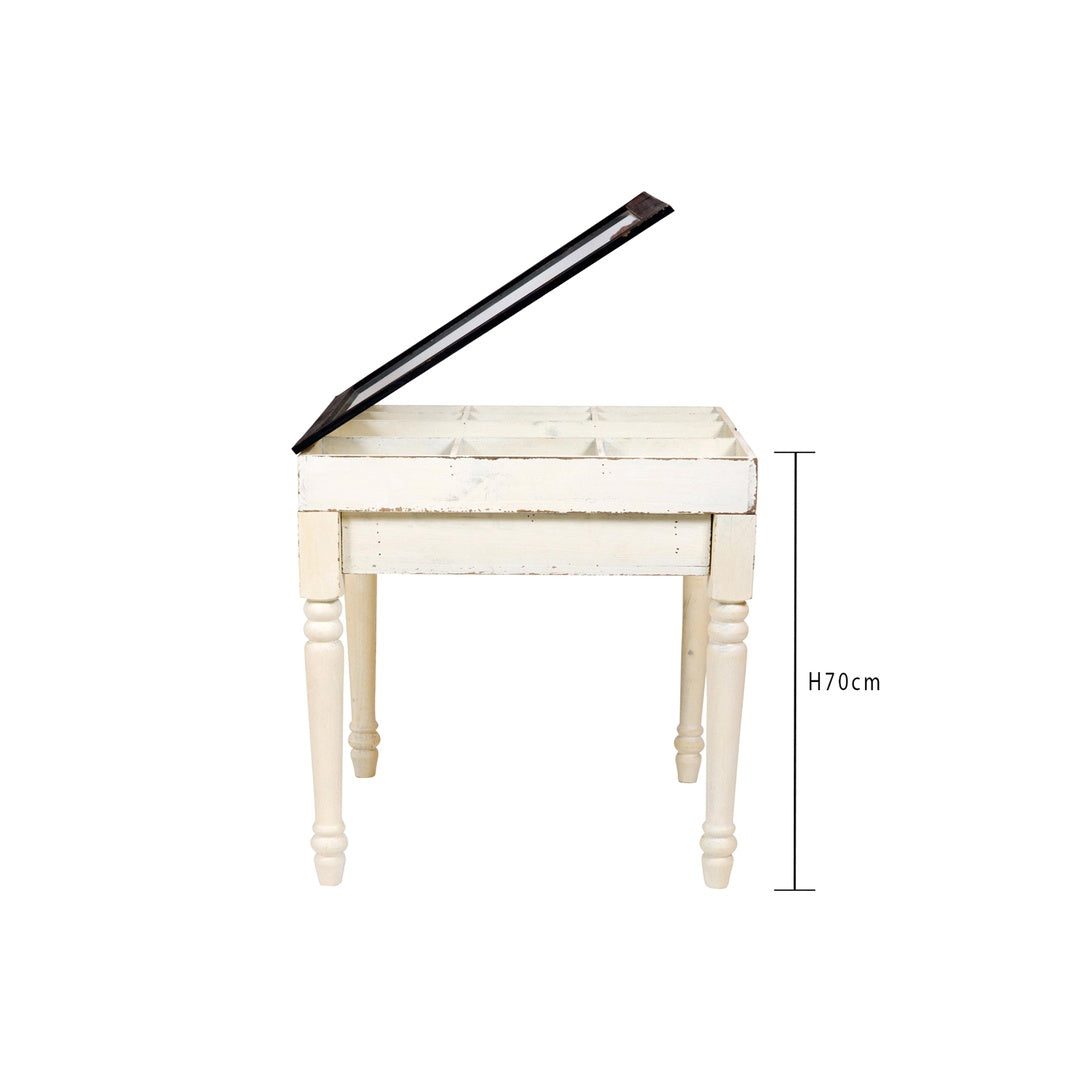 Tavolino con scomparti • 70 cm