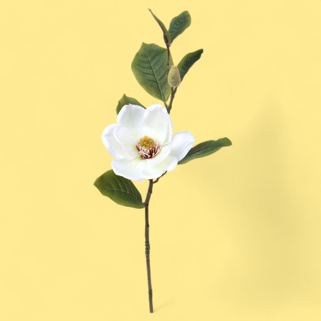 2 Pezzi • Fiore di Magnolia artificiale • 65 cm
