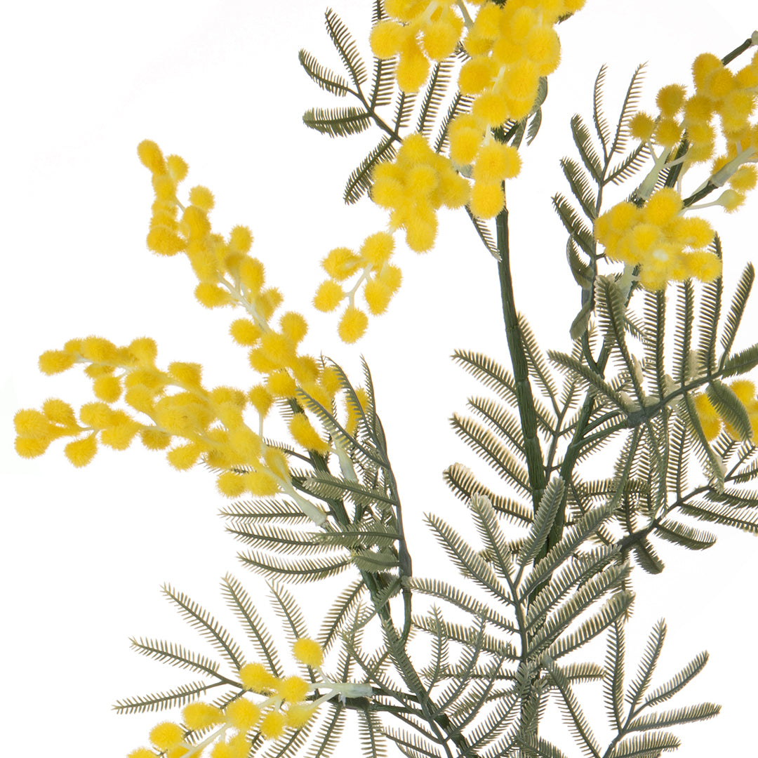 3 Pezzi • Ramo di mimosa artificiale • 85 cm
