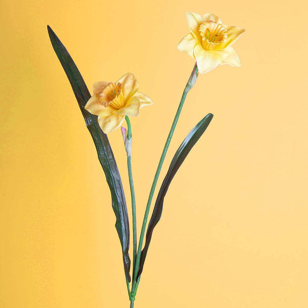 3 Pezzi • Narciso artificiale con 6 fiori • 70 cm