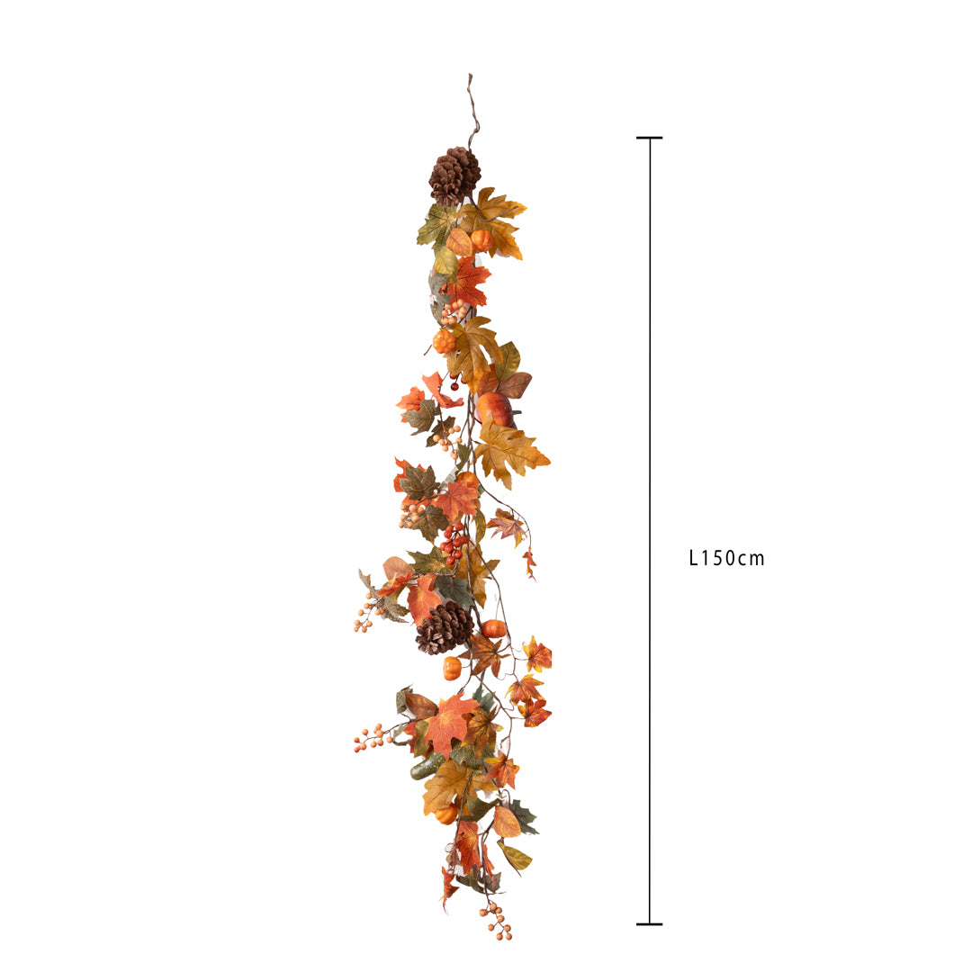Ghirlanda con Zucche E Bacche • 7 cm