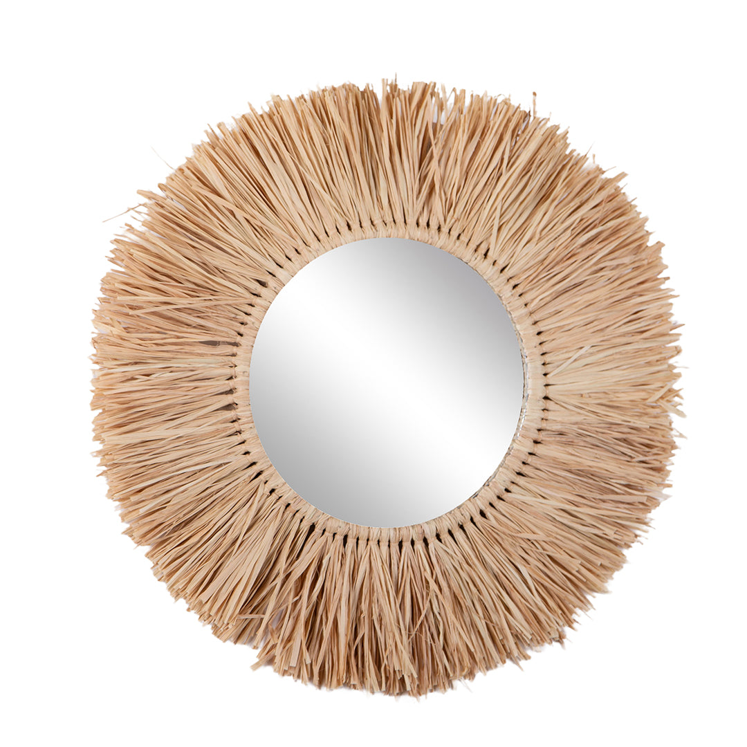 Specchio con Rafia • 50 cm