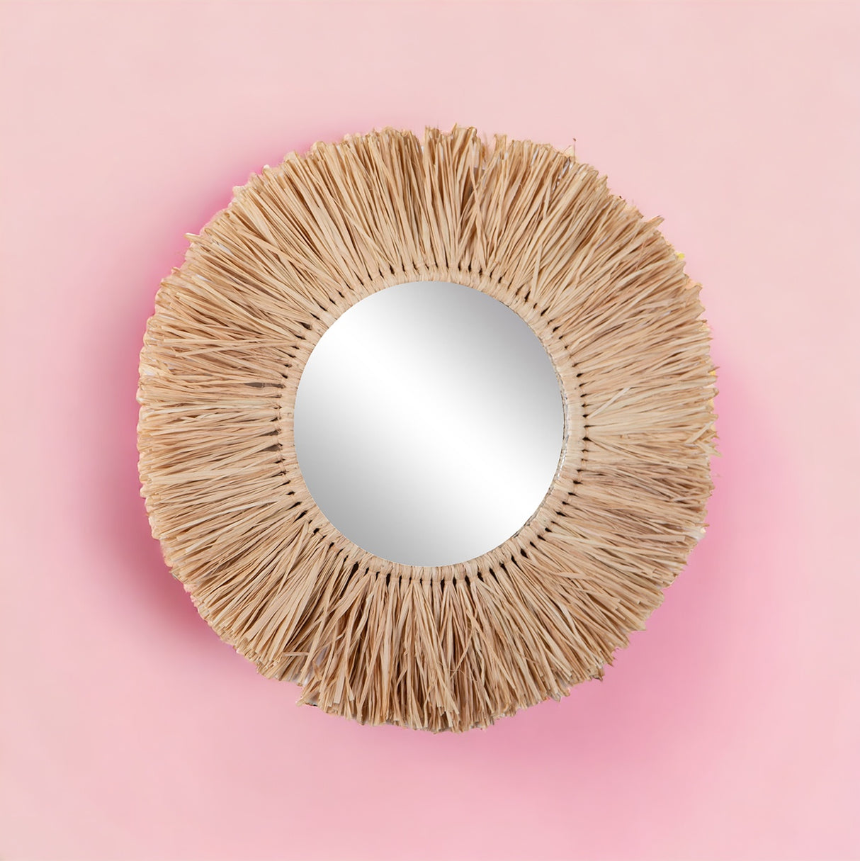 Specchio con Rafia • 50 cm