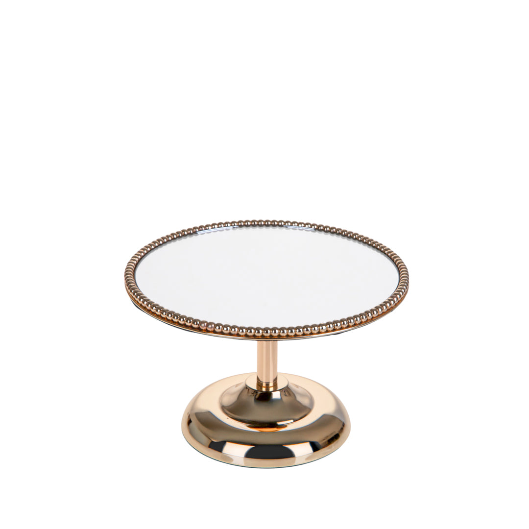 Alzata d.25xh16 cm con specchio elegance • H 16 cm