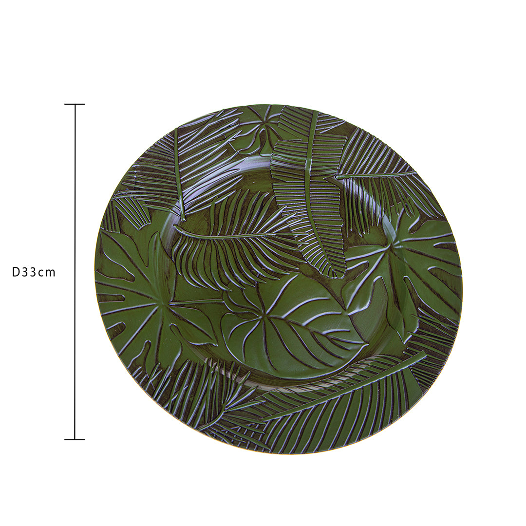 6 Pezzi • Piatto con Foglie Uso Decorativo • 2 cm